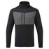 WX3 Tech Fleecepullover mit 1/2 Reißverschluss - Schwarz (BKR)