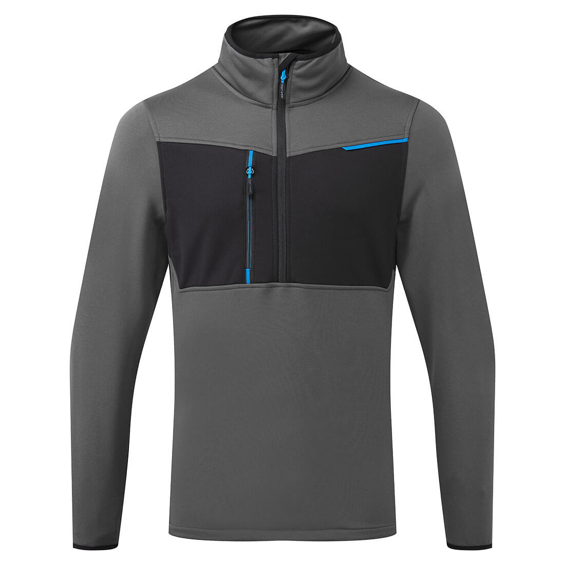 WX3 Tech Fleecepullover mit 1/2 Reißverschluss - Metallgrau (MGR)