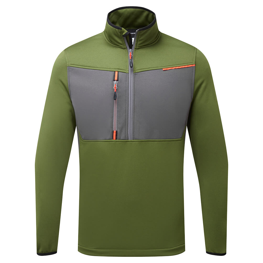 WX3 Tech Fleecepullover mit 1/2 Reißverschluss - Olivgruen (OGR)