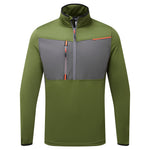 WX3 Tech Fleecepullover mit 1/2 Reißverschluss - Olivgruen (OGR)