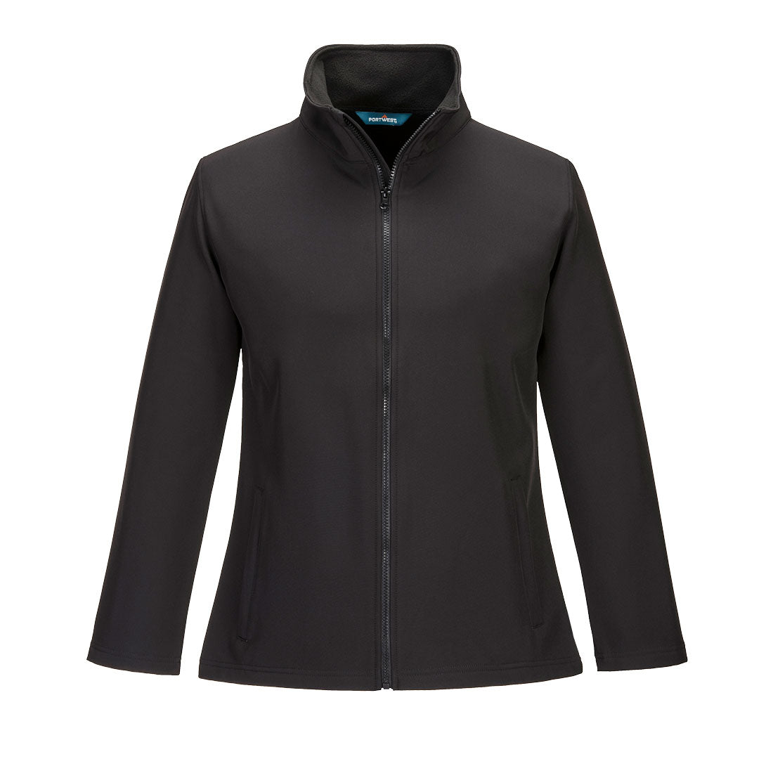 Damen Print und Promo Softshelljacke (2L) - Schwarz (BKR)
