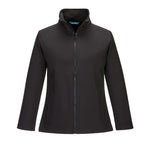 Damen Print und Promo Softshelljacke (2L) - Schwarz (BKR)