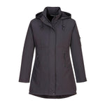 Carla Damen Softshellmantel mit Kapuze (3L) - Anthrazitgrau (CGR)