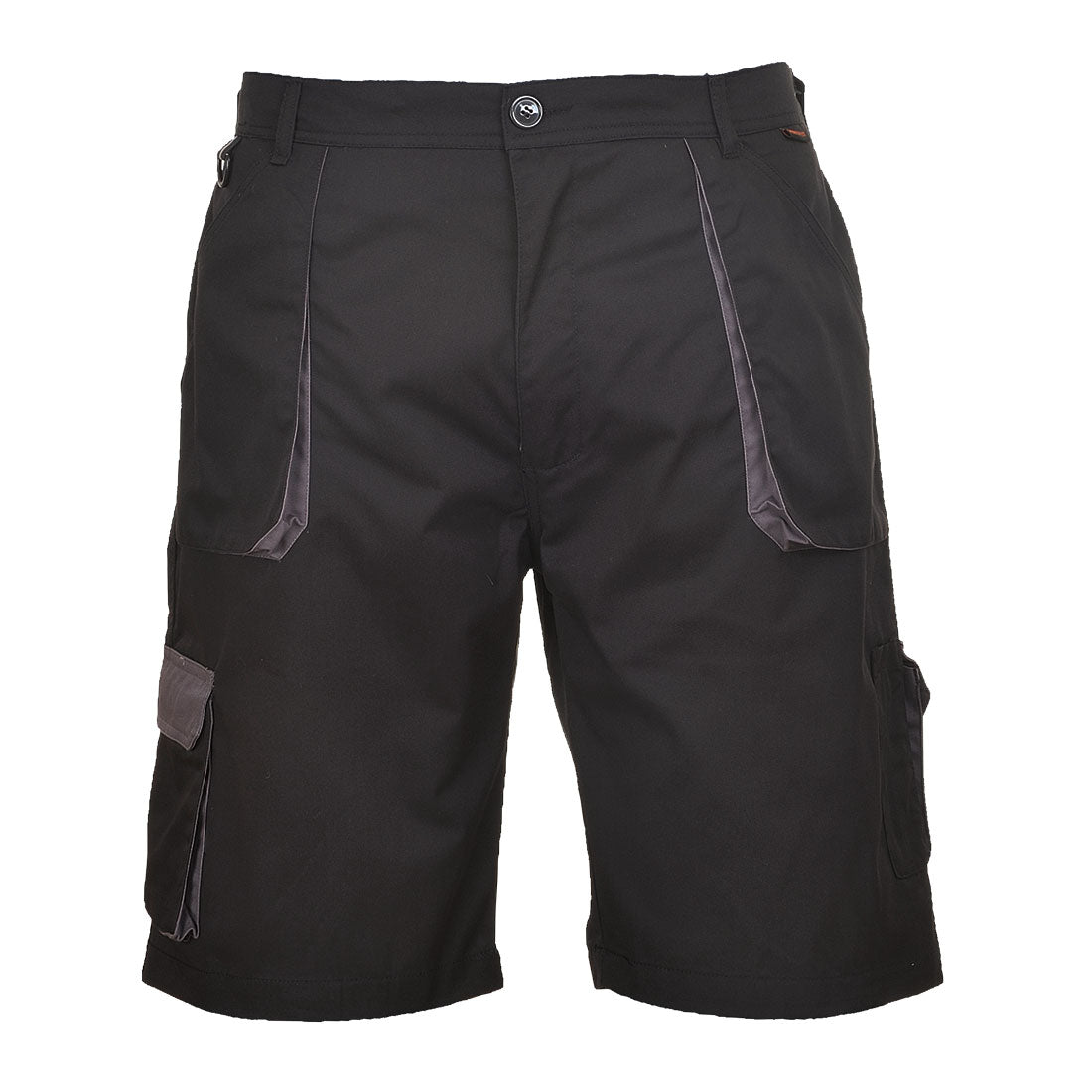 Portwest Texo Kontrast-Shorts - Schwarz (BKR)