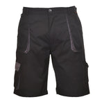 Portwest Texo Kontrast-Shorts - Schwarz (BKR)