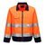 Madrid Hi-Vis Kontrast Pilotjacke - Orange/Marine (ONR)
