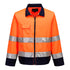 Madrid Hi-Vis Kontrast Pilotjacke - Orange/Marine (ONR)