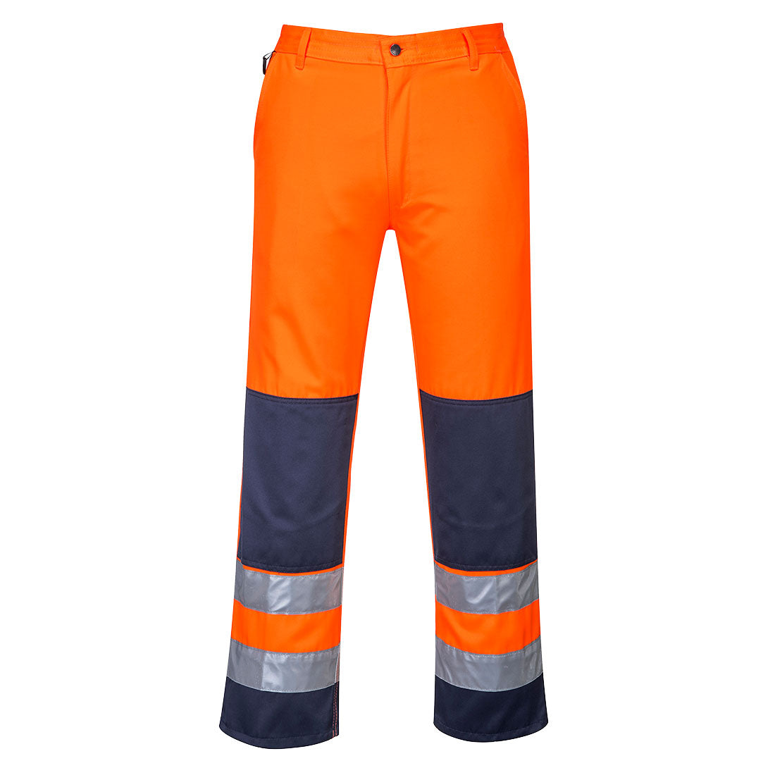 Sevilla Hi-Vis Kontrast Arbeitshose - Orange/Marine (ONR)