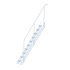 Typ 495.05 Treppe aus Aluminium, Neigung: 60°