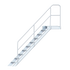 Typ 495.8 Treppe mit Podest, Neigung: 45°