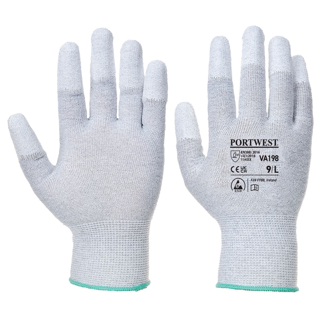 Antistatischer PU Handschuh für Verkaufsautomaten - Grau (G7R)