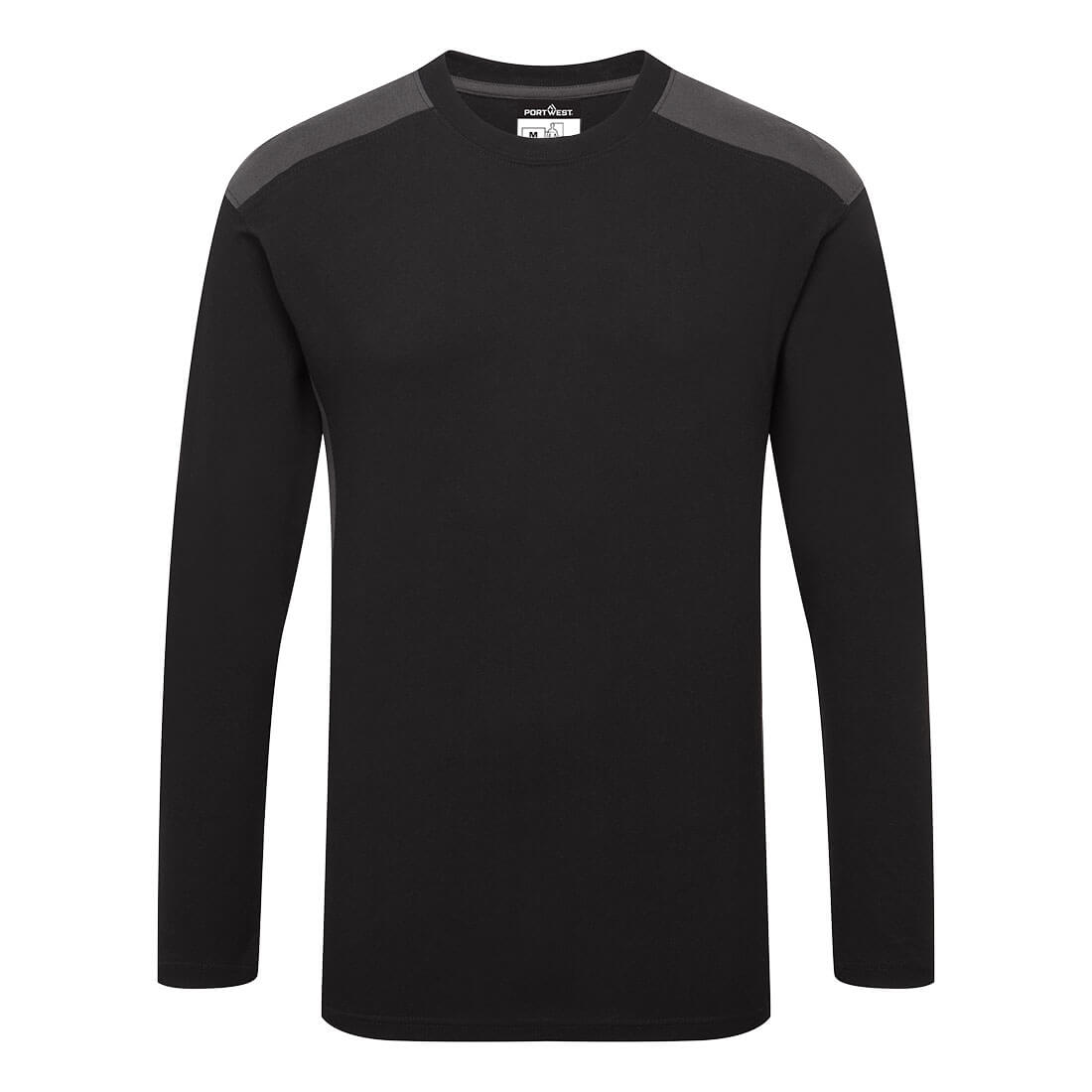Two-Tone T-Shirt L/S - Schwarz/Grau (BYR)