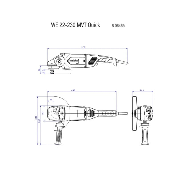 Winkelschleifer WE 22-230 MVT (606464180) Winkelschleifer