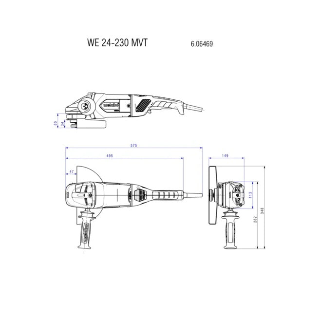Winkelschleifer WE 24-230 MVT Set (690869180) Winkelschleifer