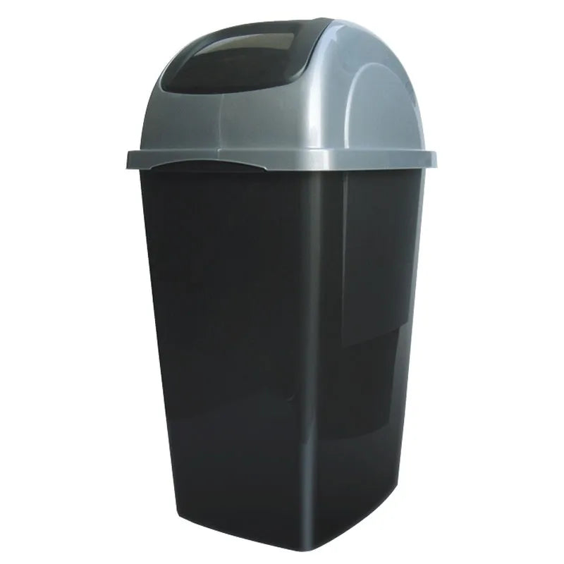 Abfalleimer 33 Liter anthrazit mit Schwingdeckel