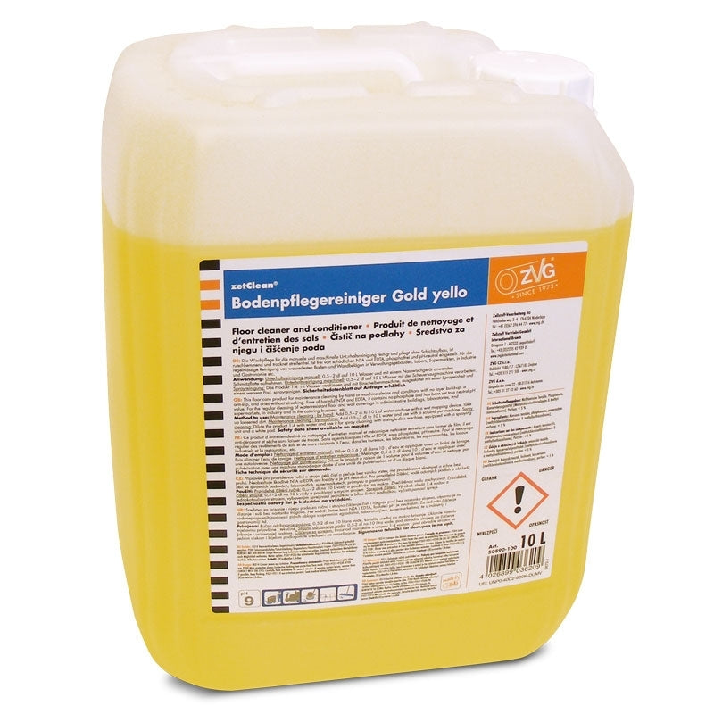 Bodenpflegereiniger Gold yello, 10 Liter Kanister - MELTEC GmbH