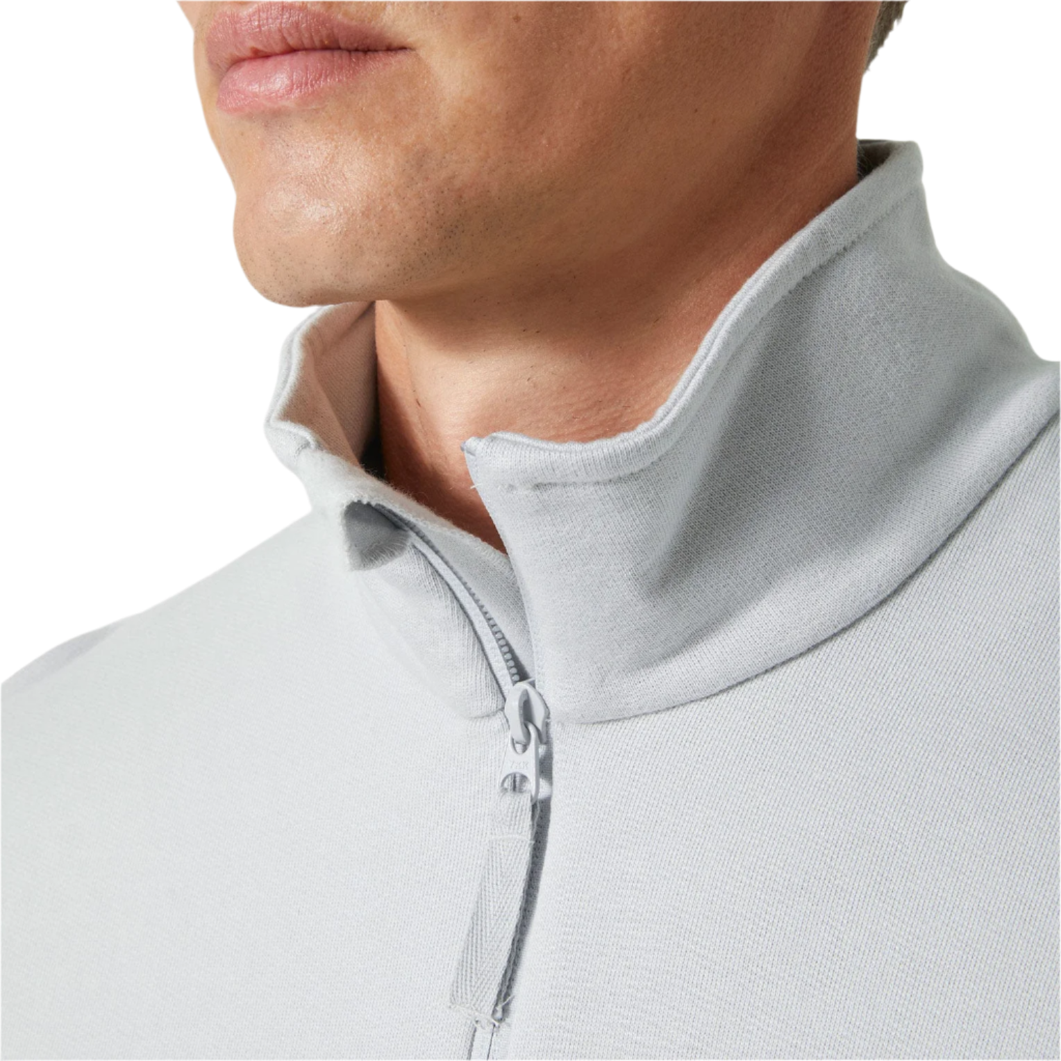 Klassisches Sweatshirt mit halbem Reißverschluss