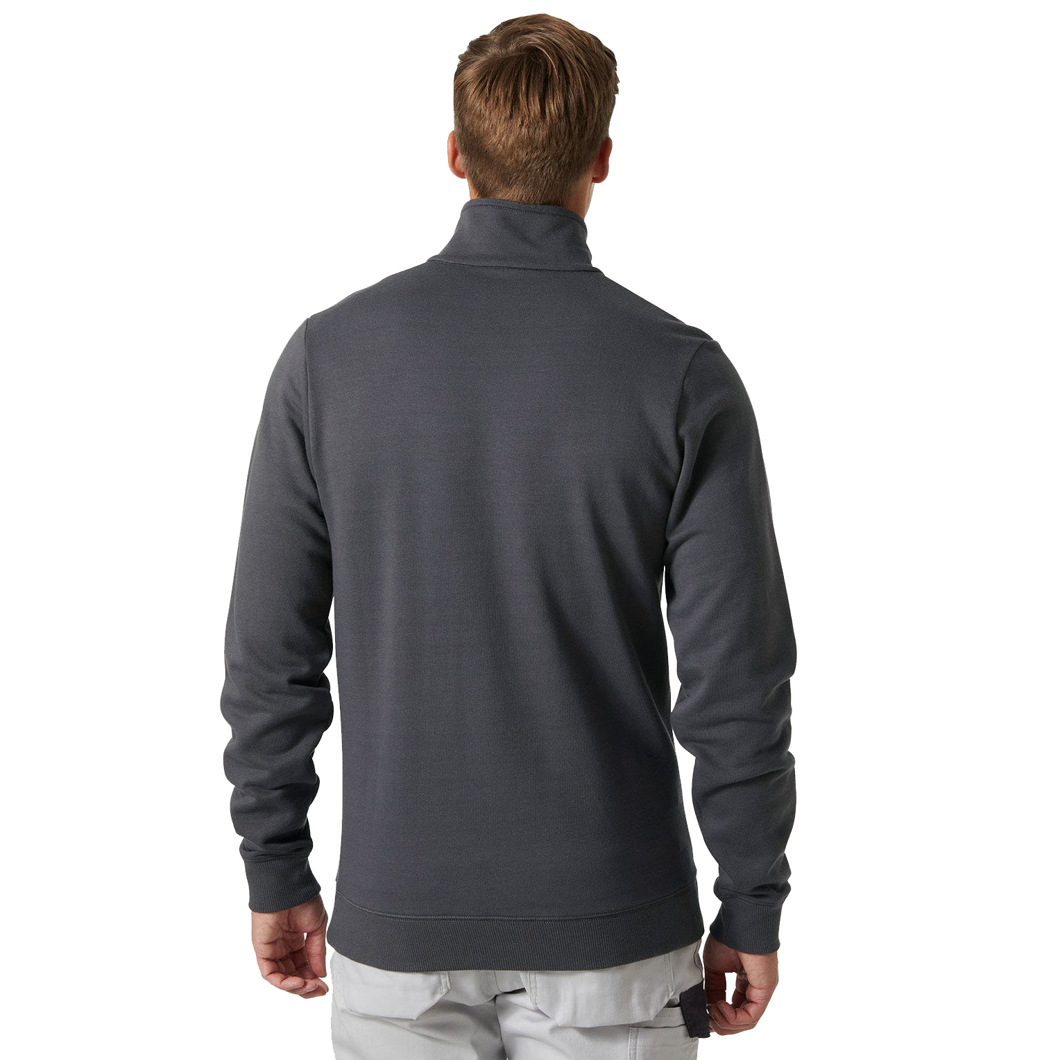 Klassisches Sweatshirt mit halbem Reißverschluss
