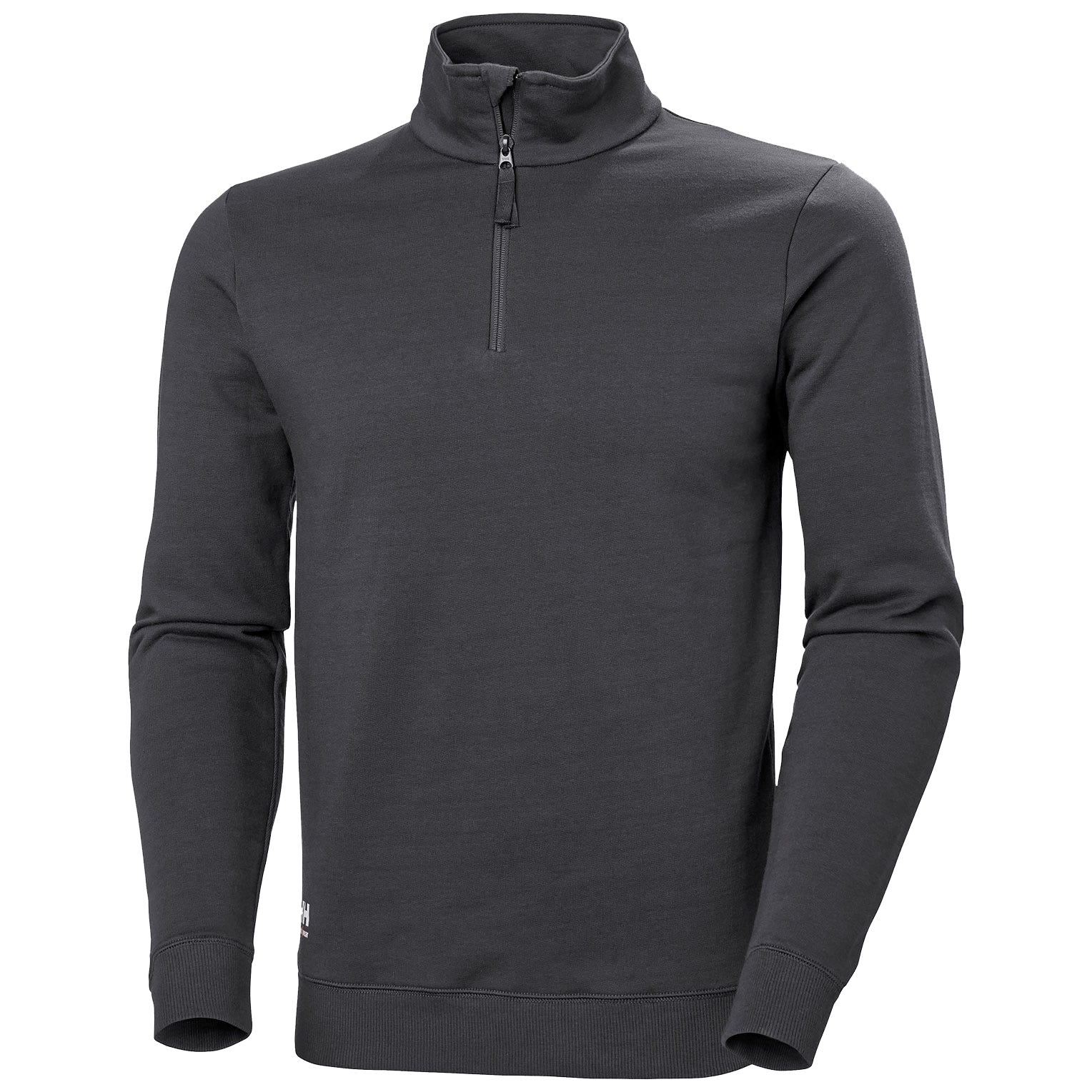 Klassisches Sweatshirt mit halbem Reißverschluss