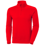 Klassisches Sweatshirt mit halbem Reißverschluss