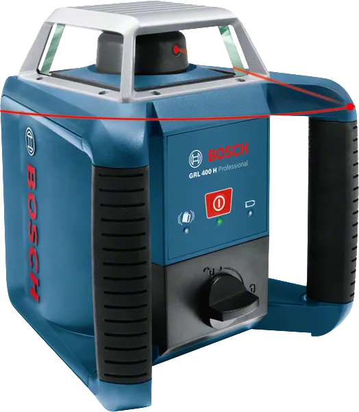 GRL 400 H Professional Rotationslaser in L-BOXX 238 mit 2 x Batterie (LR20), Batteriefach (1 609 203 M02) - MELTEC GmbH