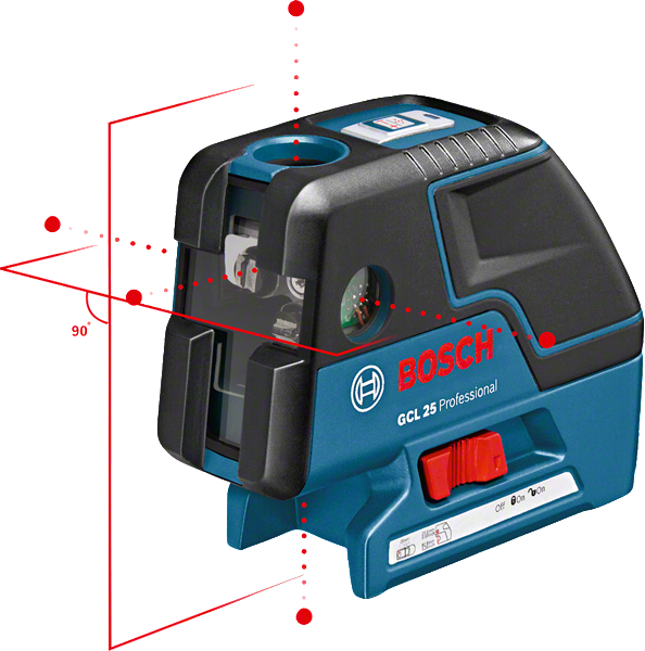 GCL 25 Professional Kombilaser mit 4 x Batterie (AA), Laserzieltafel
