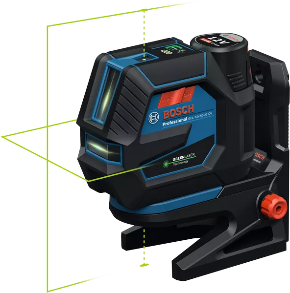 GCL 12V-50-22 CG Professional mit 4 x Batterie (AA), Adapter