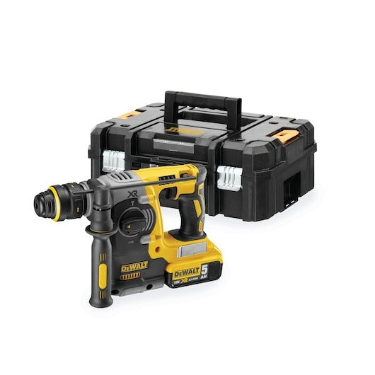DCH274P2T-QW - 18 Volt / 5 Ah SDS-plus Akku-Kombihammer 24mm (bürstenlos), 2,1 Joule, SSBF