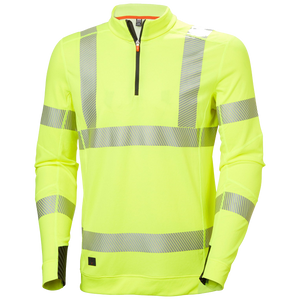 Icu Lifa Active Hi Vis Funktionsunterhemd Mit Halbem Reißverschluss