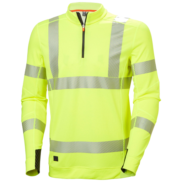 Icu Lifa Active Hi Vis Funktionsunterhemd Mit Halbem Reißverschluss