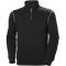 Oxford Sweatshirt mit halbem Reißverschluss
