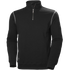 Oxford Sweatshirt mit halbem Reißverschluss
