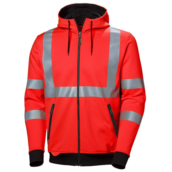 Addvis Hi Vis Kapuzenpullover mit Reißverschluss