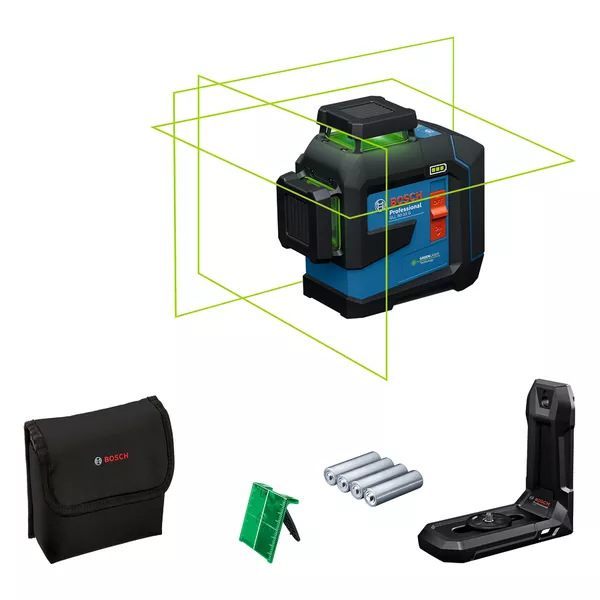 GLL 80-33 G Professional Linienlaser mit 4 x Batterie (AA), Universalhalterung LB 10