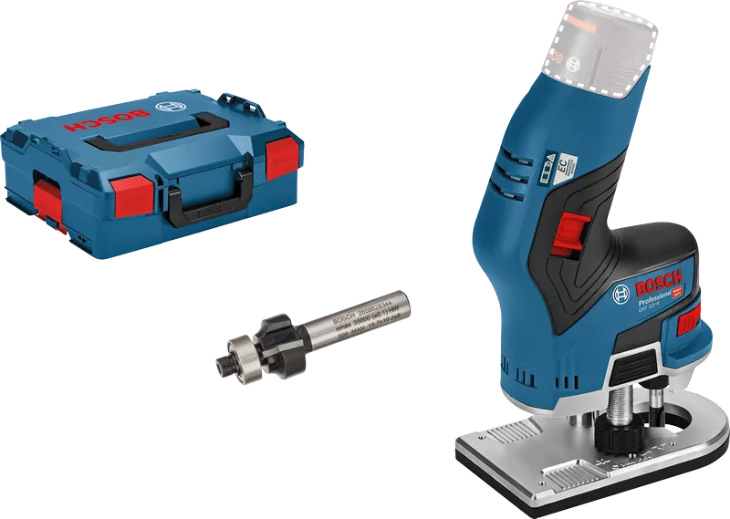 GKF 12V-8 Professional Akku-Kantenfräse in L-BOXX 136 mit Einmaulschlüssel