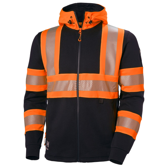 ICU Hi Vis Kapuzenpullover mit Reißverschluss