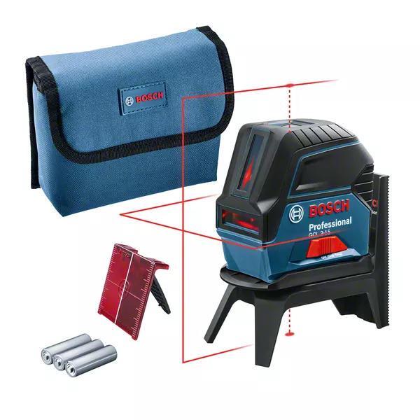 GCL 2-15 Professional Kombilaser mit 3 x Batterie (AA), Laserzieltafel