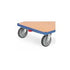 Tischwagen 850x500 - 3 Ladeflächen, Griff waagerecht, 2 Lenkrollen