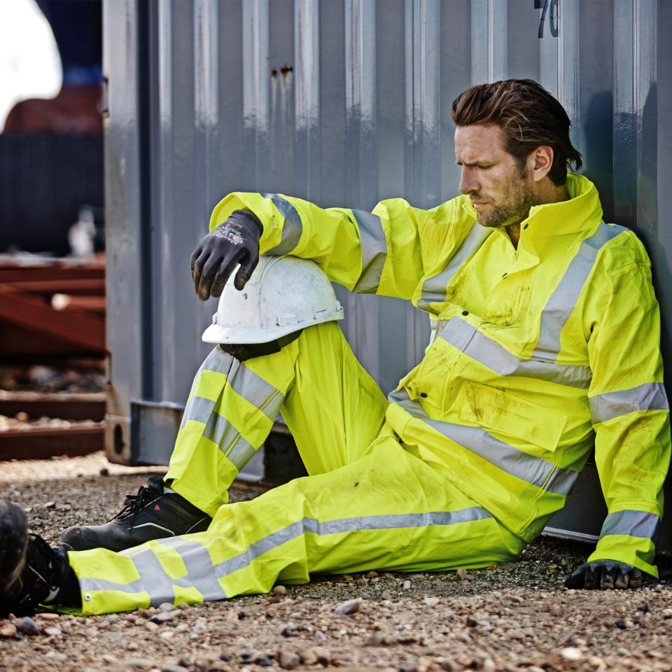 Dry Zone Visible PU Regenjacke Hi-Vis