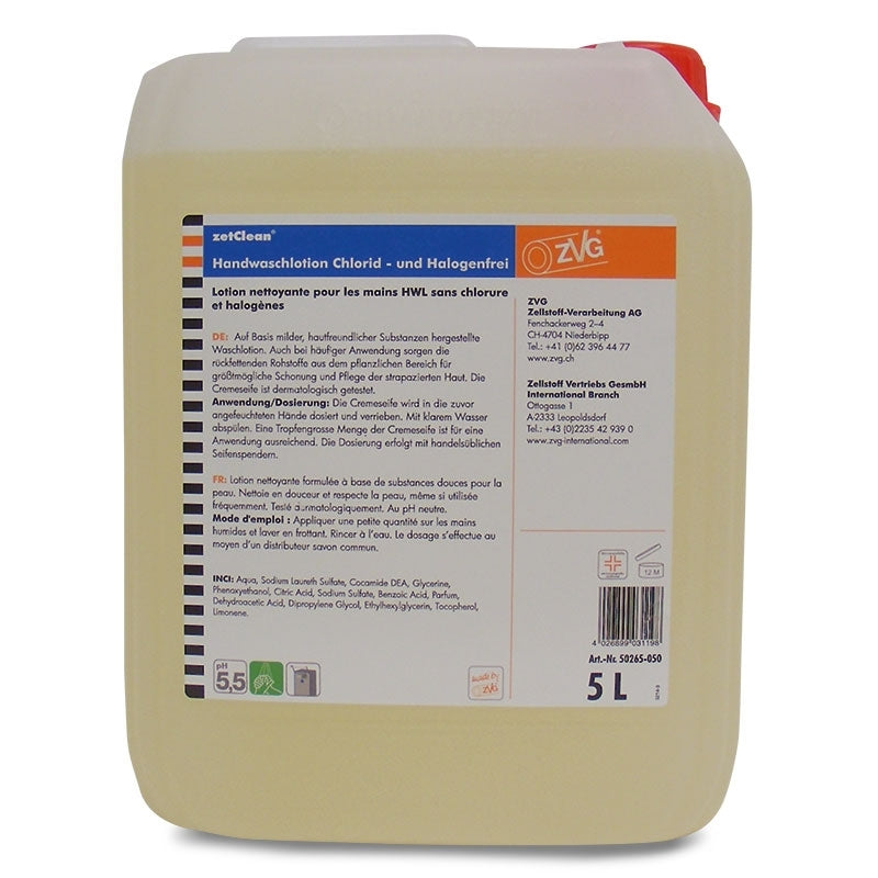 Handwaschlotion Chlorid- und Halogenfrei, 5 l