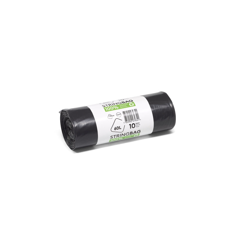 Kehrichtsack 60 Liter, 10 Säcke/Rolle, 0,035 mm, mit Verschlussband