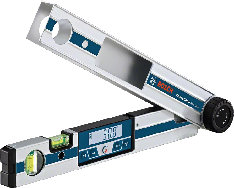 GAM 220 MF Professional Winkelmesser mit 4 x Batterie (AA), Zubehör-Set