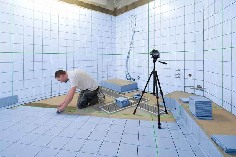 GLL 3-80 G Professional Linienlaser im Handwerkerkoffer mit 4 x Batterie (AA), Laserzieltafel