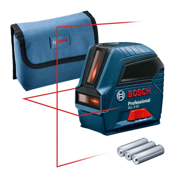 GLL 2-10 Professional Linienlaser mit 3 x Batterie (AA), Schutztasche