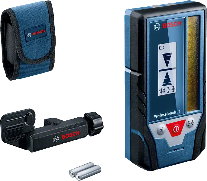 LR 7 Professional Laser-Empfänger mit 2 x Batterie (AA), Zubehör-Set