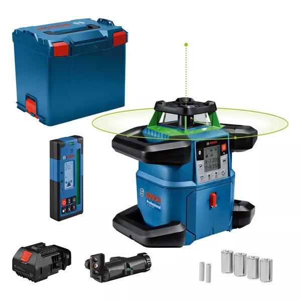 GRL 650 CHVG Professional Rotationslaser in L-BOXX 374 mit 4 x Batterie (LR20), Laser-Empfänger LR 65 G Professional (0 601 069 T00) - MELTEC GmbH