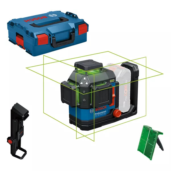 GLL 18V-120-33 CG Professional Linienlaser in L-BOXX 136 mit Laser-Zieltafel