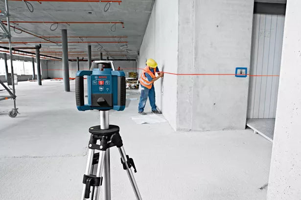 GRL 300 HV Professional Rotationslaser im Handwerkerkoffer mit 1 x 9V-Blockbatterie, Zubehör-Set - MELTEC GmbH