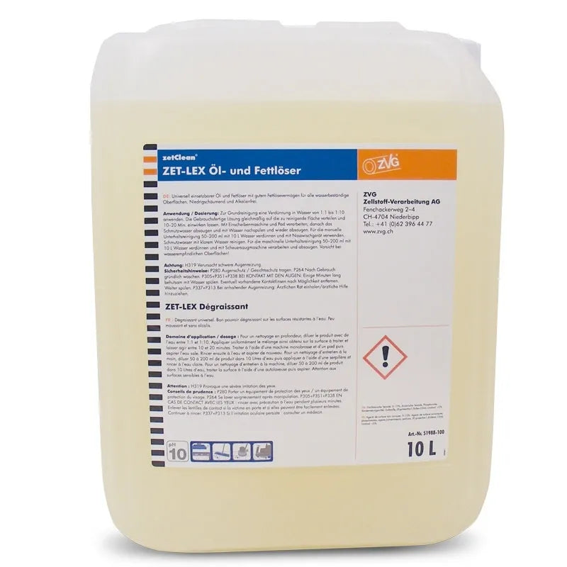 ZET-LEX Öl- und Fettlöser, 10 Liter Kanister - MELTEC GmbH
