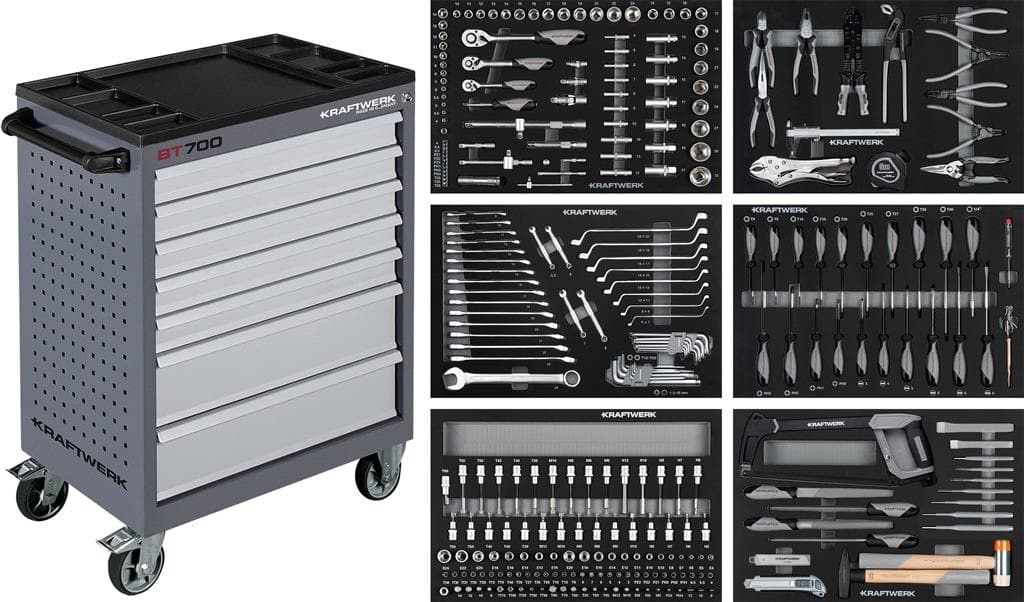 BASIC LINE WERKSTATTWAGEN BT700, BESTÜCKT, 301-TLG. - MELTEC GmbH